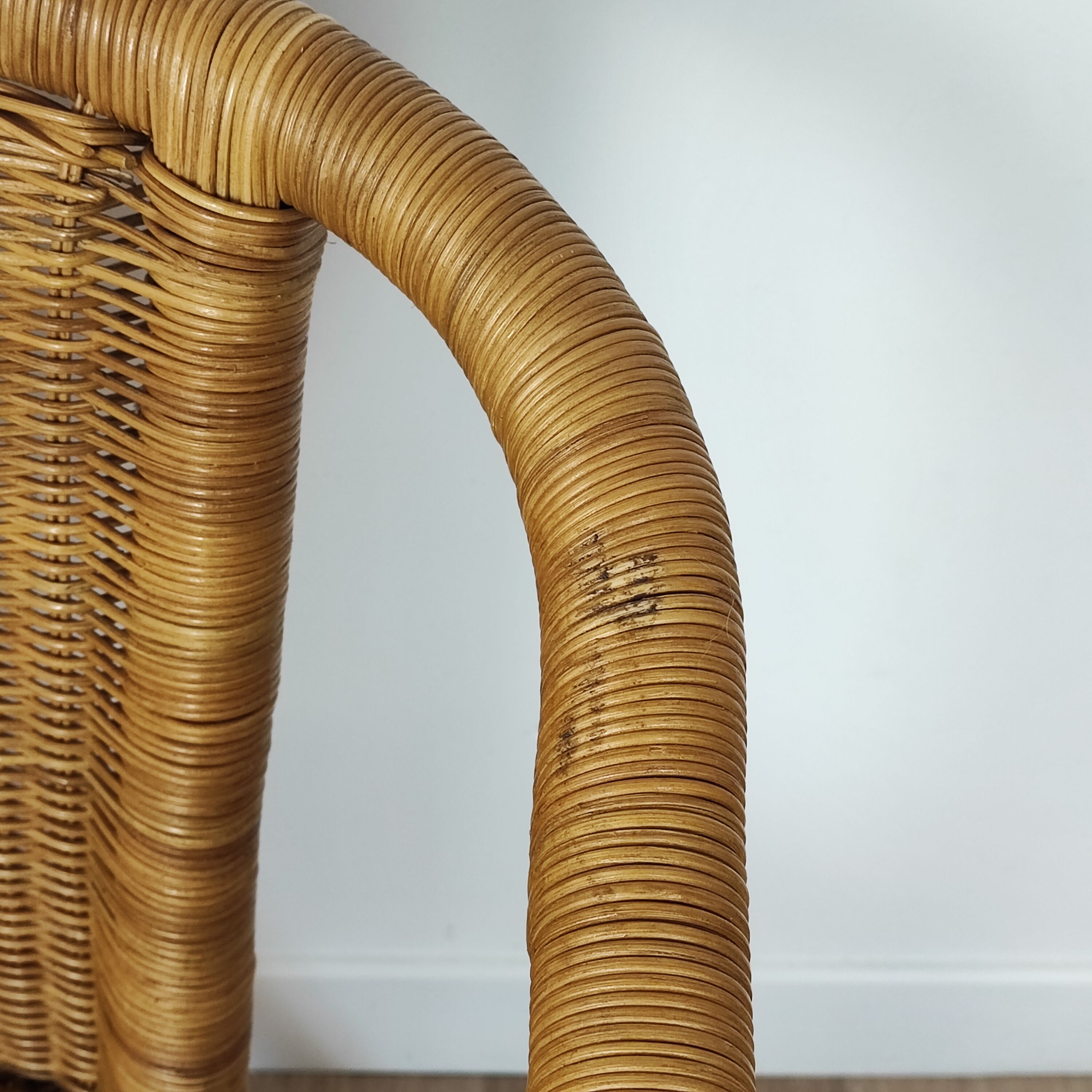 Rattan armchair