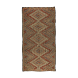Anatolian handmade kilim rug 330 cm x 165 cm