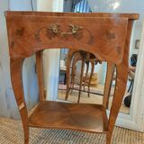Pair of marquetry tables