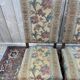 Suite de 4 Louis XIII os de mouton tissu fleurs