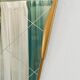 Large Trapezoidal Golden Wall Mirror With Engraved Diamond Pattern, Austria, 1950s
