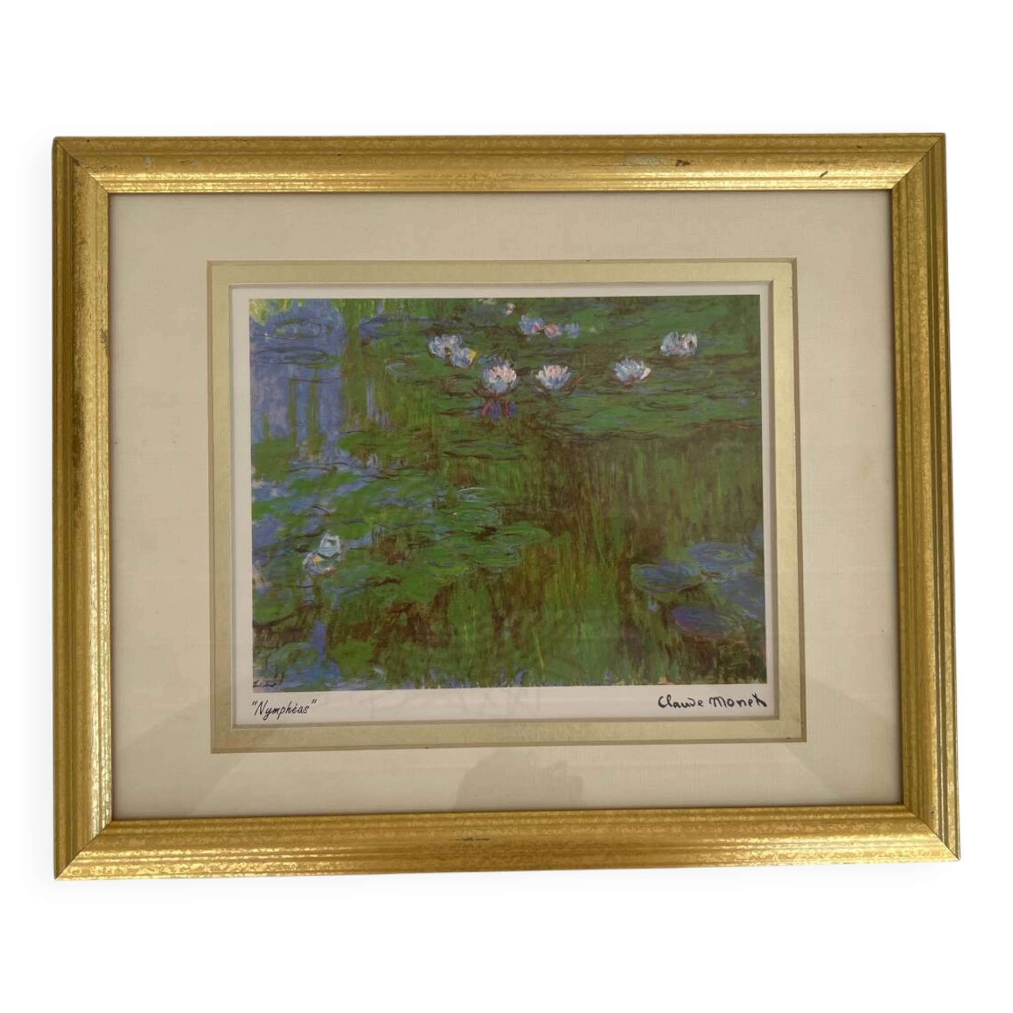 Painting "Water Lilies" copy of Claude Monet