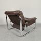 Canapé et 2 fauteuils de Johan Bertil Häggström 1970s cuir chrome