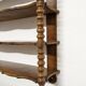 Wooden wall shelf turned late nineteenth century