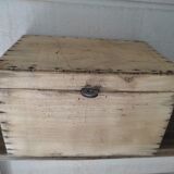 Wooden box aero-gummed chest storage deco