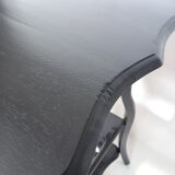 Art nouveau fifth wheel with three levels in black