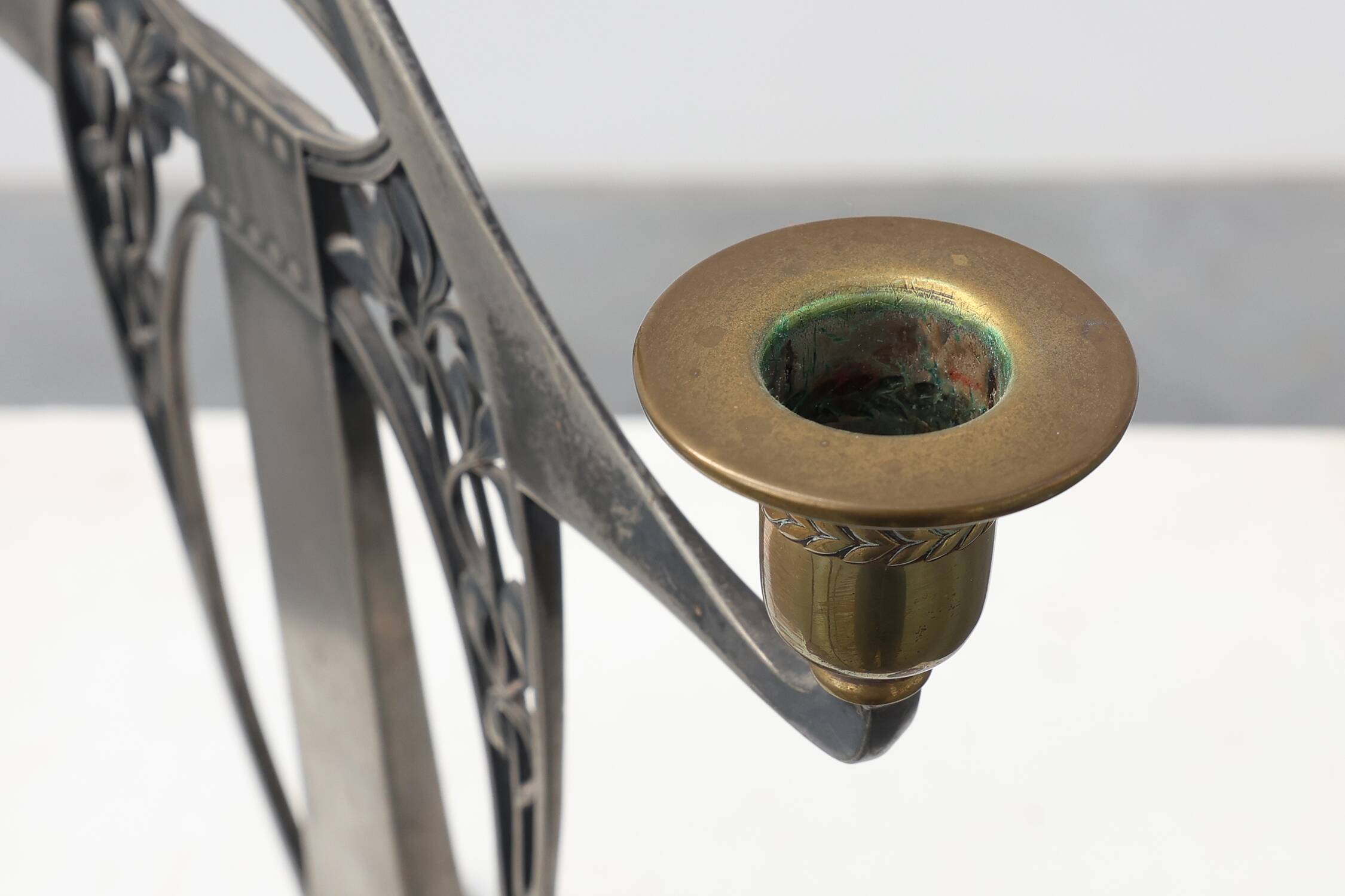 Art Nouveau Three‑Arm Candelabrum by WMF, Early 20th Century