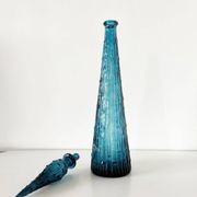 Vintage Italian glassware, bottle or carafe, 1960s, EMPOLI