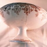 Antique service, fruit dish and 3 oval platters, ironstone