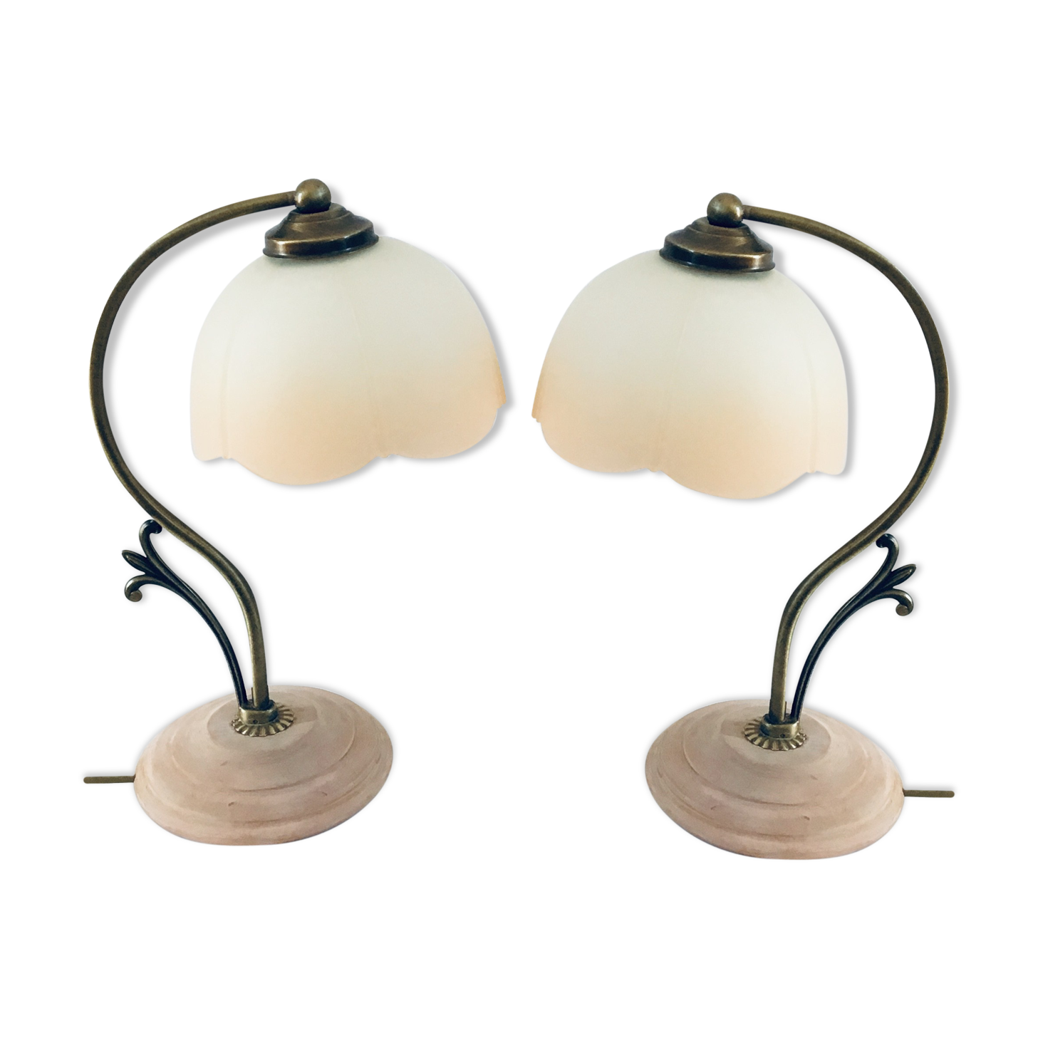 Art deco bedside lamps