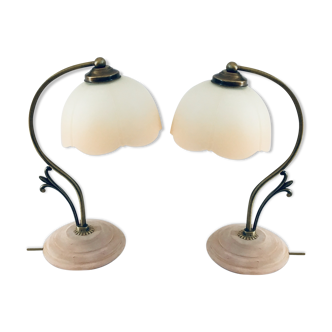 Art deco bedside lamps