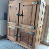 Marly & Sezy Fridge Cabinet – Solid Wood and Original Ironwork