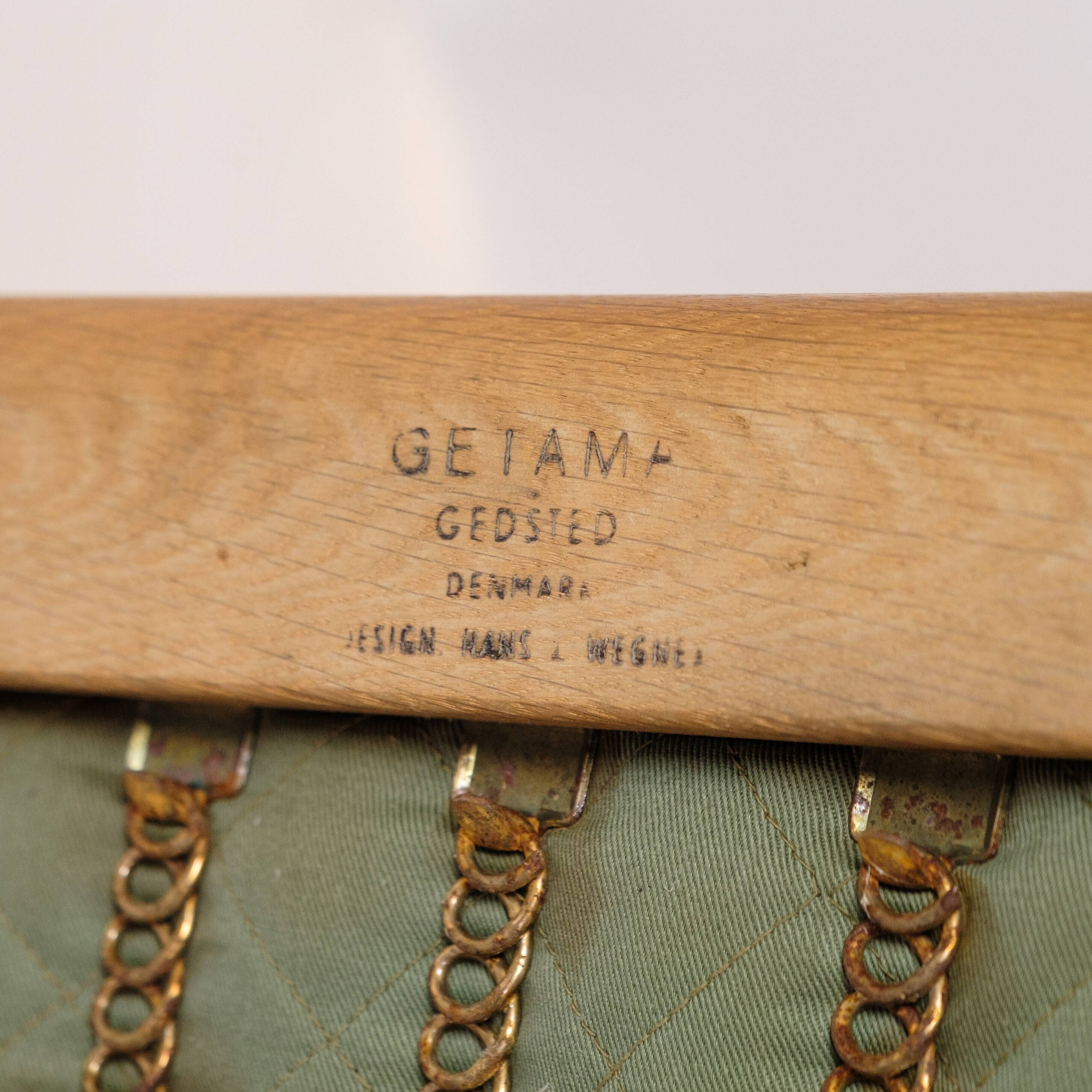 Armchair Model GE290a With High Back Made In Oak By Hans J. Wegner