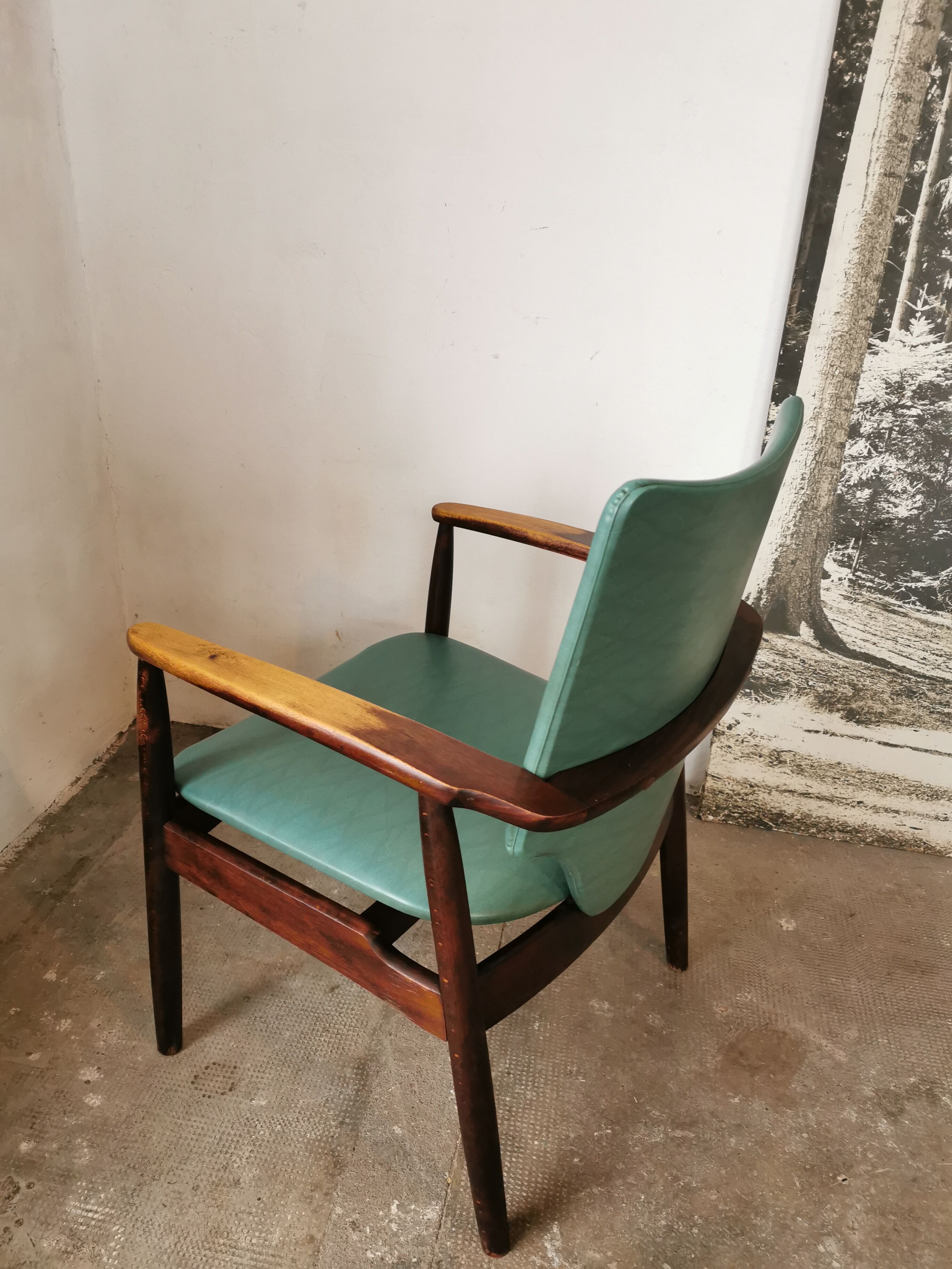 Fauteuil style scandinave 1970