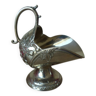 Sucrier Alliage zinc plaqué argent, pot à sucre décoration table