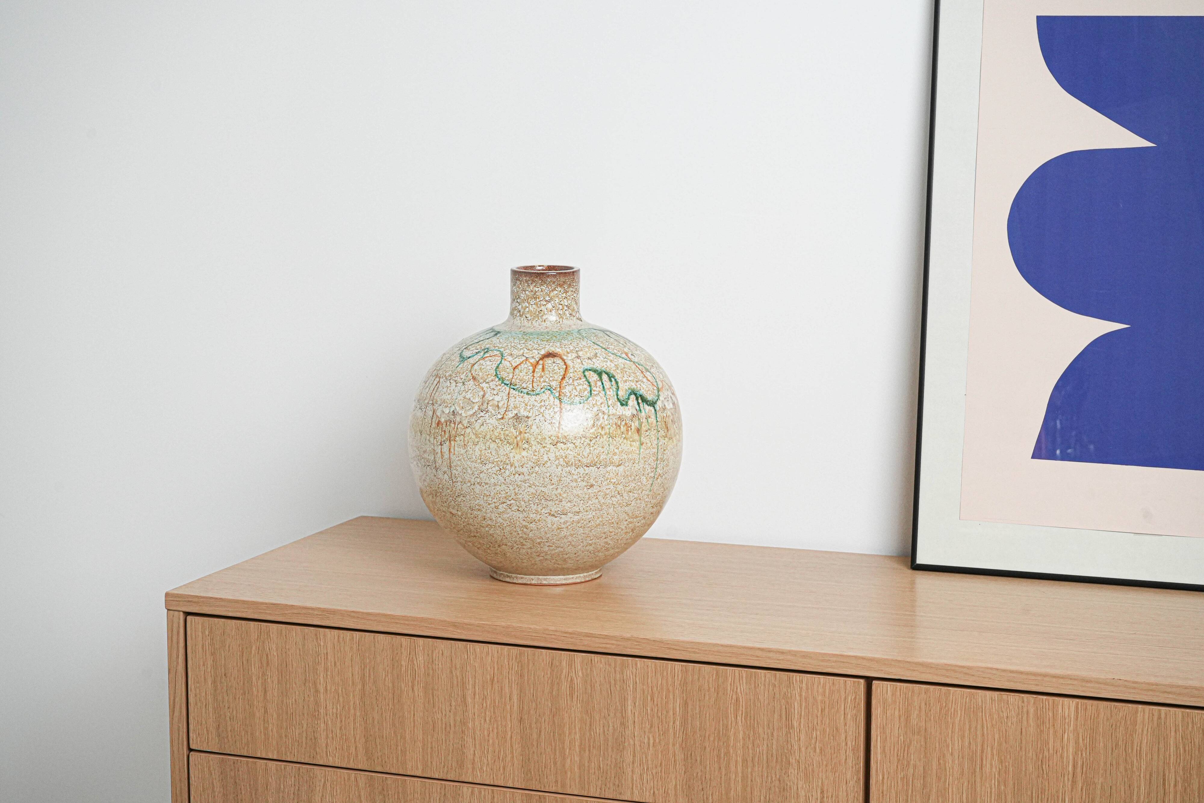 Ceramic vase, Italian design, 1960s, manufactured in Italy