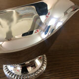 Silver metal saucepan