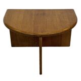 Vintage Side Table In Oak Minimalist 80's Design