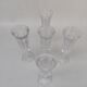 5 crystal champagne flutes from Baccarat, Malmaison model.