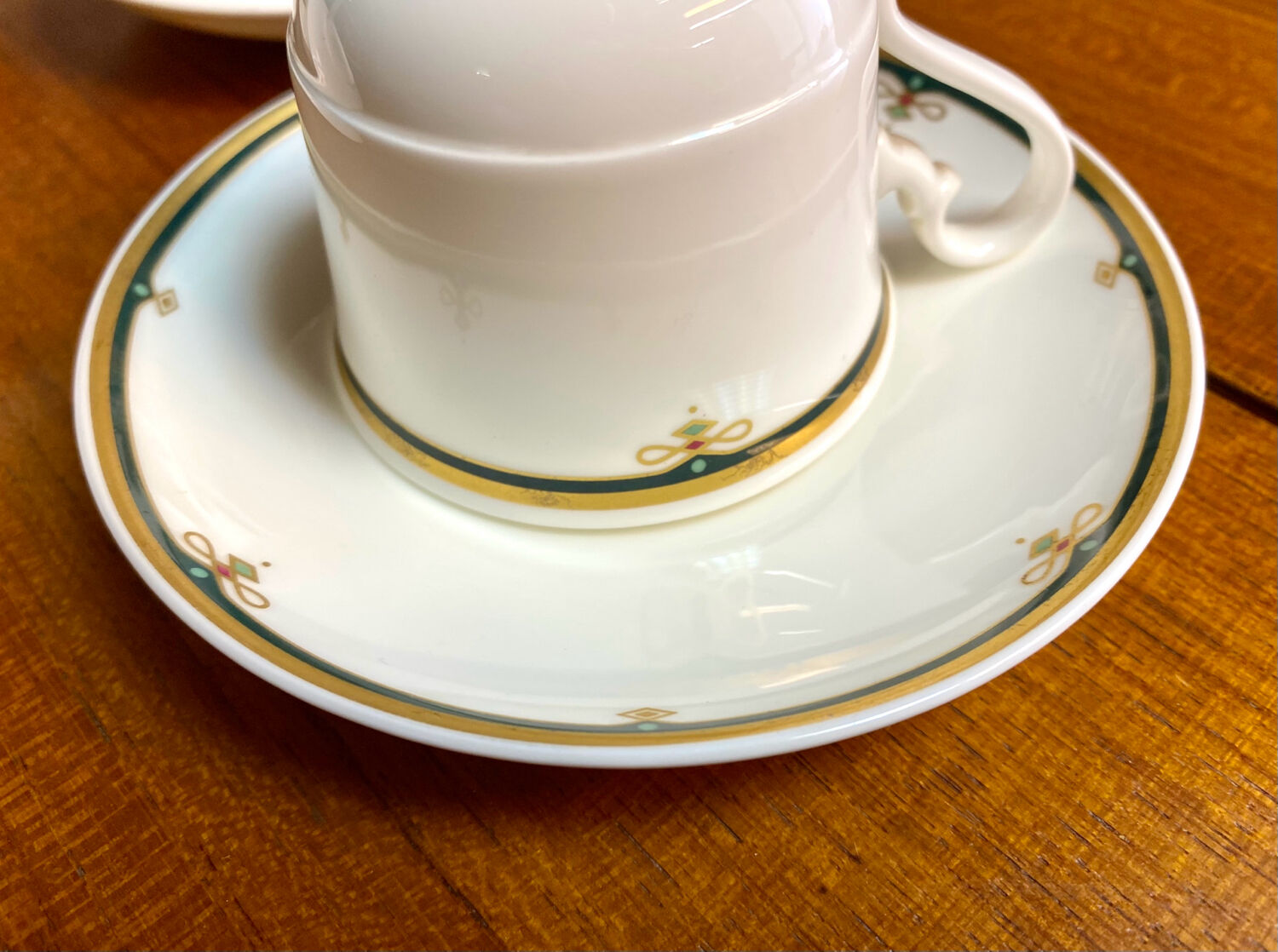 Villeroy & Boch 1960 porcelain coffee set of 6 cups and saucers