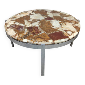 Table basse ronde en - marbre