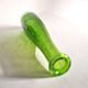Vintage green bubble glass bottle vase - Biot glassware? – soliflore H27cm