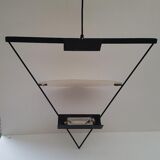 Chandelier design halogen metal Lucien Gau