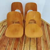 Ensemble de quatre chaises par O. Haerdtl pour Ton Tchécoslovaquie, années 1960