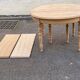 Renovated Louis Philippe round extendable dining table 118-200cm 19th century
