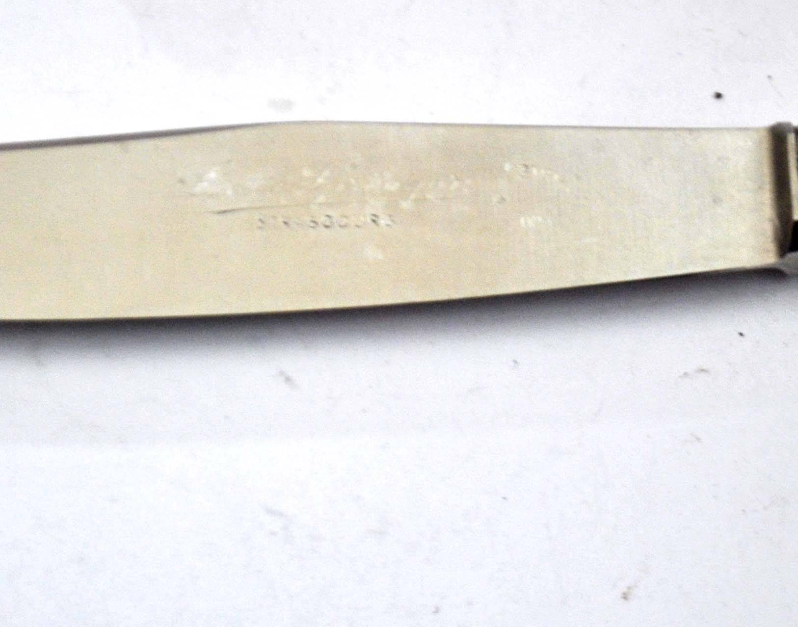 Set of 12 vintage knives in ivory resin by louis springer strasbourg 19.5cm