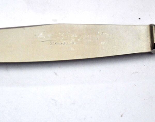 Lot de 12 couteaux vintage en résine ivoire par louis springer strasbourg 19.5cm
