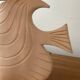 Vintage fish lamp in terracotta signed from the 1970s.