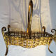 Cabaret Cave liqueur George SAND: 2 carafes 10 Legras glasses - brass basket