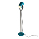 Turquoise floor lamp with plexi stem by Cosack