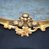 Antique mirror tray Centerpiece mainly in bronze and mercury glass
