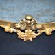 Antique mirror tray Centerpiece mainly in bronze and mercury glass