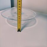 Plat sur pied en verre
