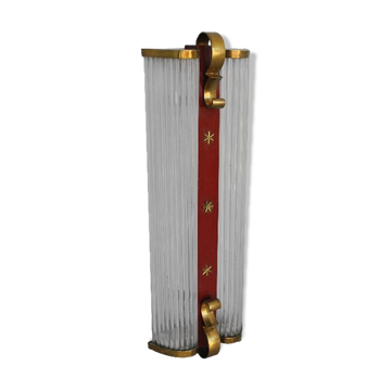 Applique years 1950 glass chopsticks and red lacquer