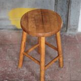 Vintage stool, wooden stool, occasional stool, plant stand, interior decor