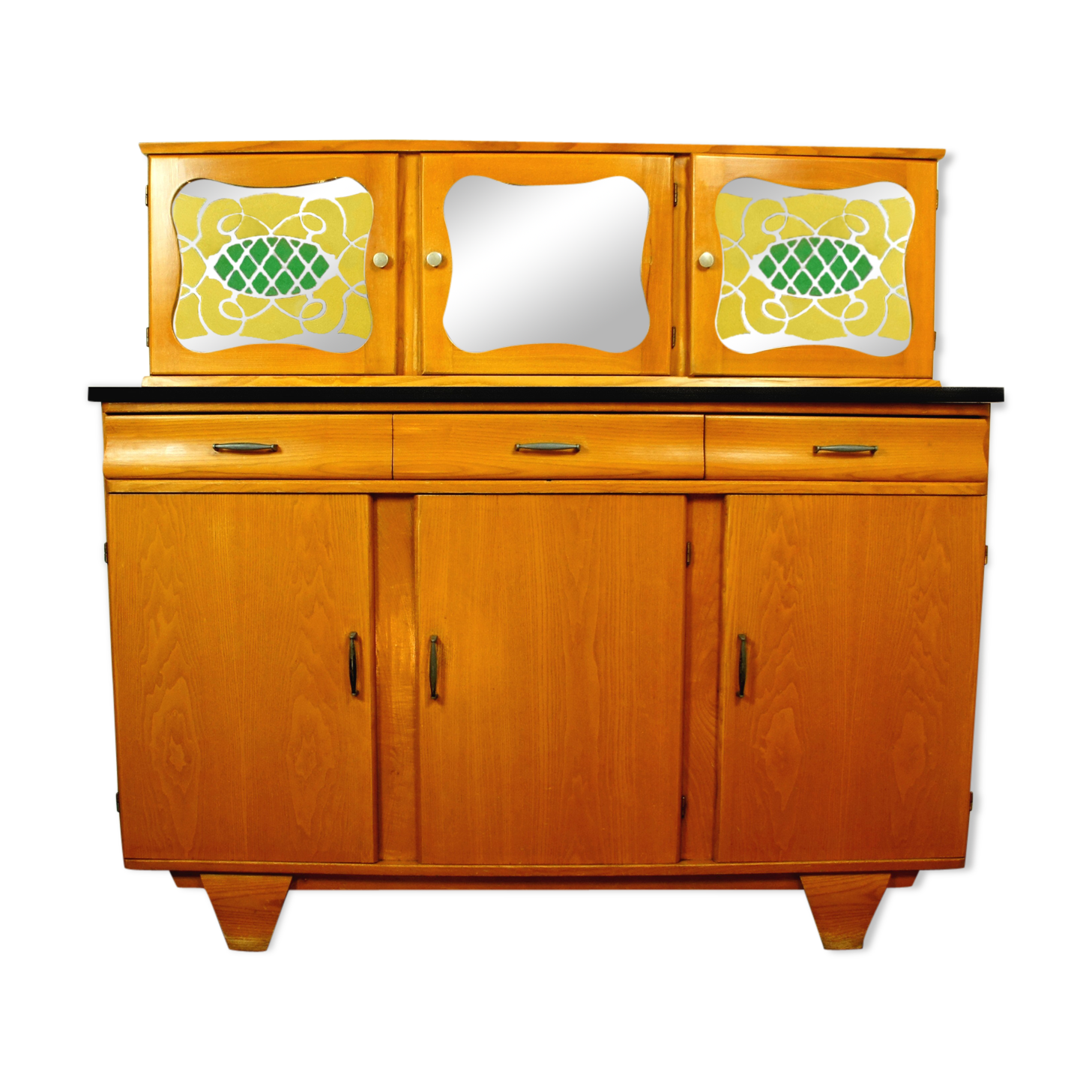 Buffet "Mado" 2 beech and Formica bodies