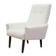White armchair, Danish design, 1970s, production: Denmark