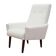 Fauteuil blanc, design danois, années 1970, production : Danemark