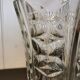 Large glass vase Pattern Lines and diamonds