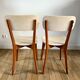 Pair of scandinavian chairs in skaï 50s