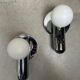 2x vintage design wall lamps – chrome and opaline