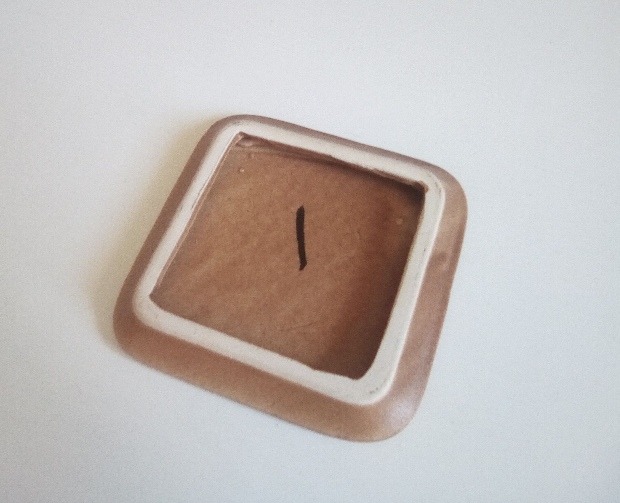 Vintage sandstone dish bottom