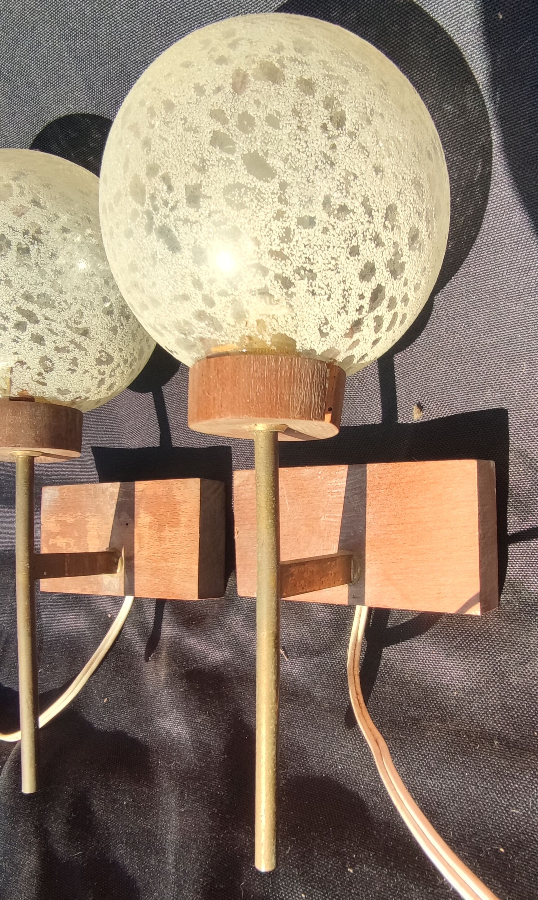 Pair of modernist wall lamps