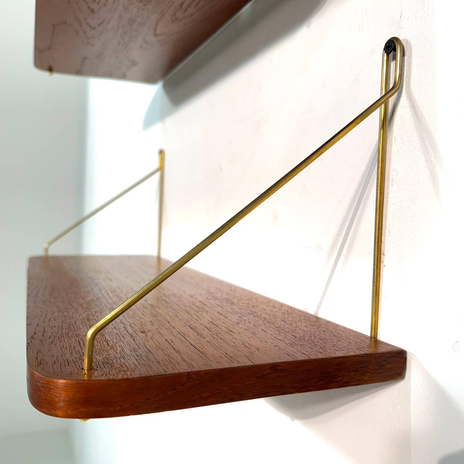 Set of two floating shelves, Danmark, 1960s