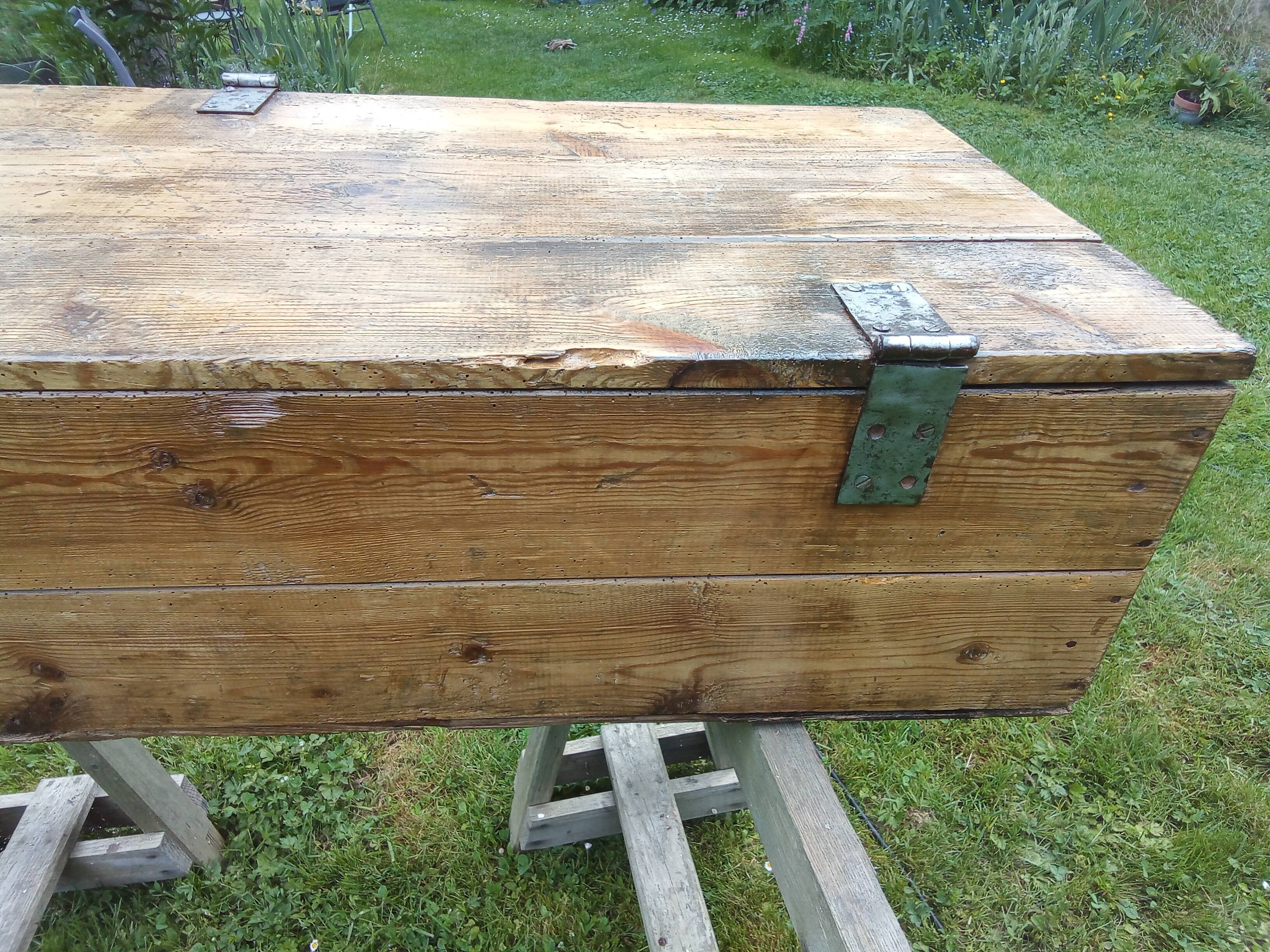 Splendid trunk of officer 1900 very imposing totally renovated
