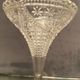 Vase bouquetière cornet in cut crystal Louis XVI style late nineteenth early twentieth